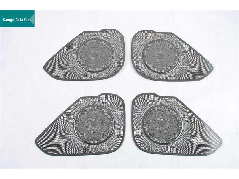 Stainless Steel Black Titanium Steering Wheel and Speaker Covers for Geely Boyue L, Model 25