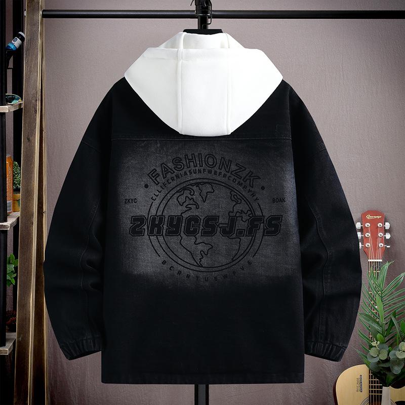 Autumn Coat High School Junior High School Boy Denim Jacket 13-year-old 15-year-old Teen Loose Top
