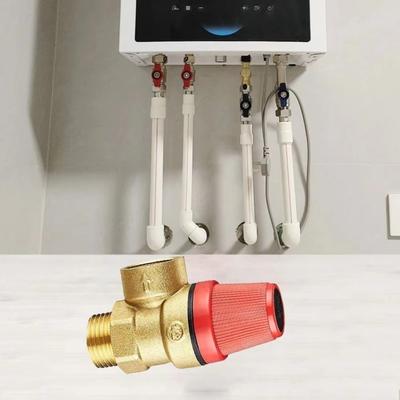 Nouveau Robinet de Vidange Automatique en Laiton Mural avec Compteur Soupape de Sécurité Solaire Soupape de Pression 3/5/6 Bars Systèmes de Chauffe-Eau Solaires