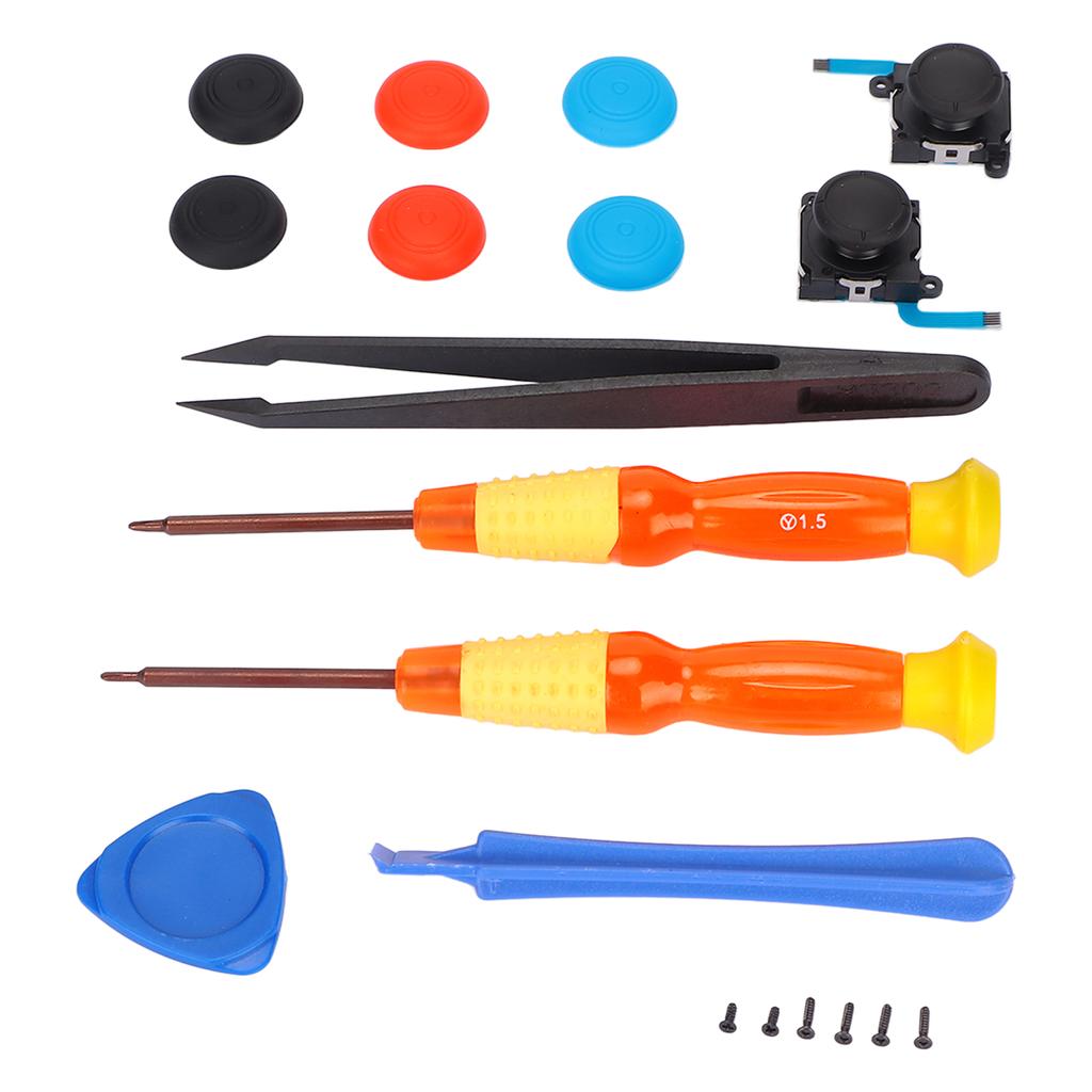 19pcs Repair Joystick Replacement Tool Kit Multifunction Gamepad Repair Tools for SW Game Controller