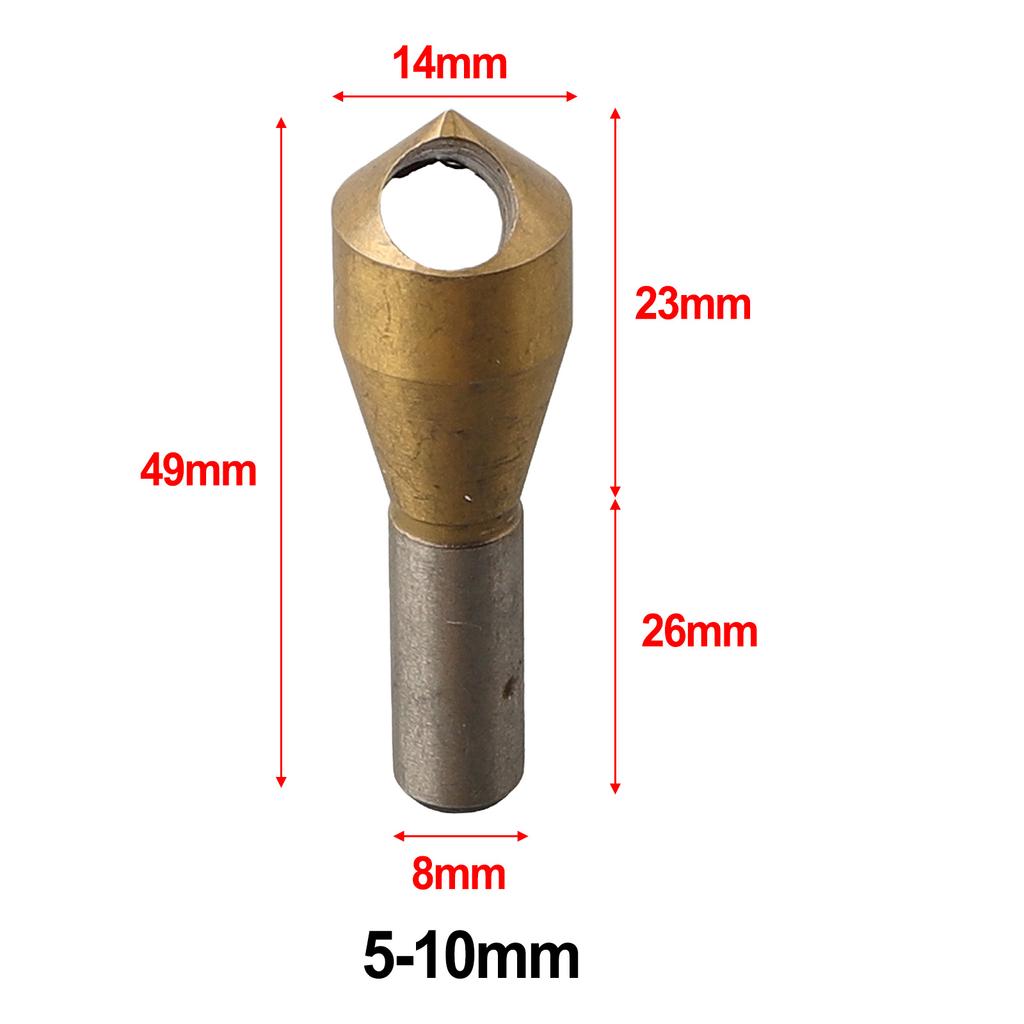 1pcs Titanium Countersink Deburring Drill Bit Hole Cutter Metal Chamfering Tool 90 Degree Chamfer Countersink Drill Bit