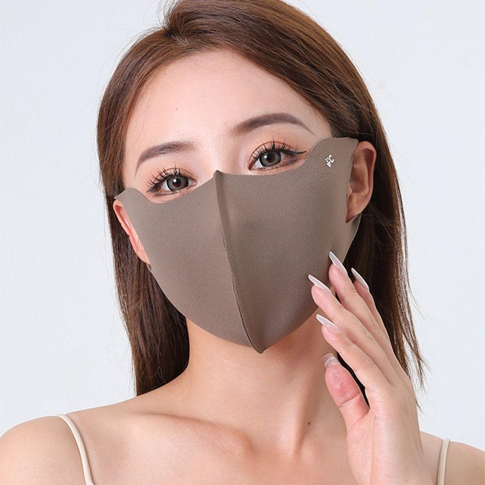 Face Mask Ice Silk Mask Sunscreen Face Scarf Face Gini Mask Elastic Face Cover  Cycling