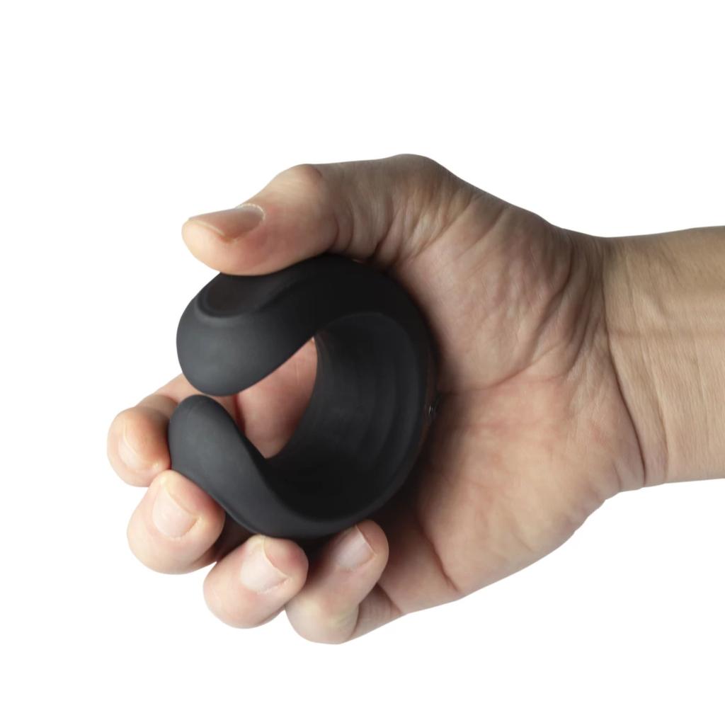 Rocks-Off - Echo C Curved Hand-Held Vibrating Masturbator Black