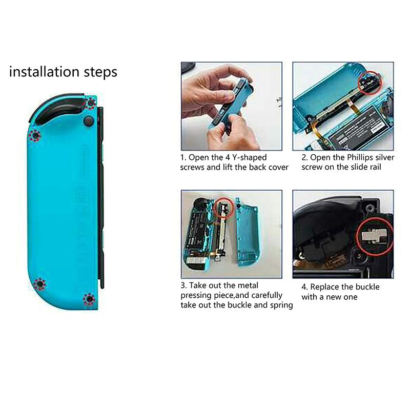 1Pair Metal Lock Buckle Latch Compatible With Nin-Tendo Switch Joycon Joy Con