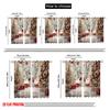 2pcs,2D Plane Printing Curtains Snowy Celebration Durable Polyester (without Rod) Holiday Perfect for Living Room & Office Decor