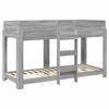 Bunk Bed for Kids Grey Sonoma 75 x 190 cm Particleboard