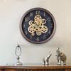 Industrial Style Retro Steampunk Gear Clock Mechanical Plastic Creative Wall Clock Study Cafe Decoration Clock