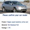 Front Engine Hood Pad Fireproof Heat Sound Insulation Cotton Mat Interior Accessories Compatible for Nissan Rogue Select S35 SL S 2008~2013, PET A