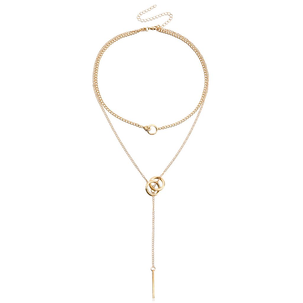 Double Women's Light Luxury Design, Winter Sweater Necklace, New Hoodie Chain Accessories