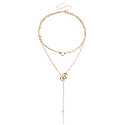 Double Women's Light Luxury Design, Winter Sweater Necklace, New Hoodie Chain Accessories