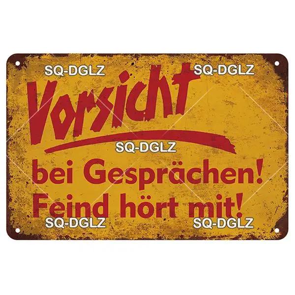 [SQ-DGLZ] Vintage Retro Achtung Berlin Tin Sign Metal Sign Shop Plate Home Bar Wall Sticker Decoration Plaque Poster Decor Gift