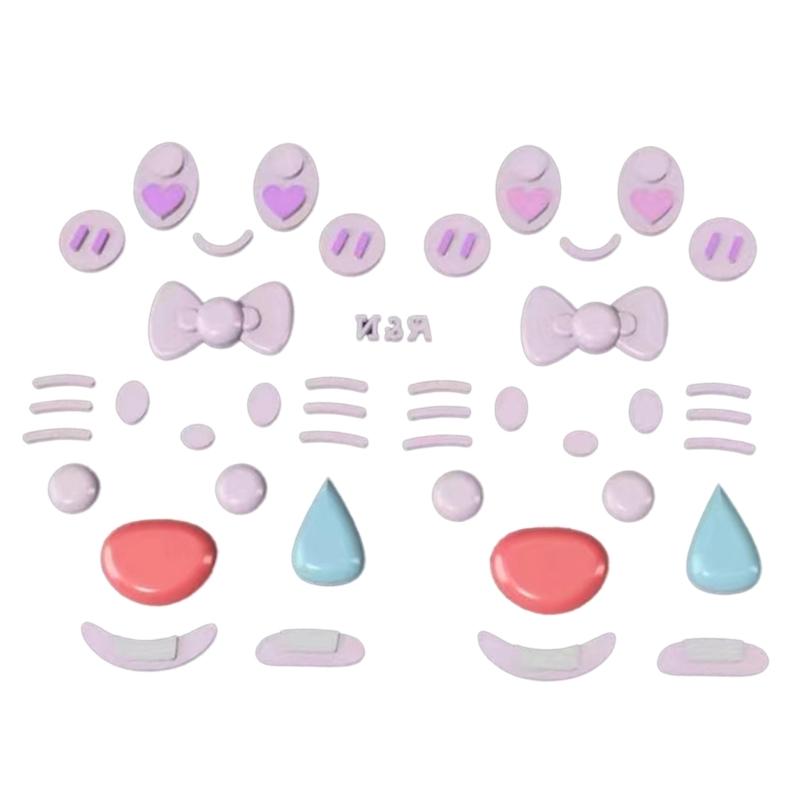 Small Expression Quicksand Silicone Mold Keyring Pendant Handmade Ornament Mold Valentines Day Birthday Gift Jewelry