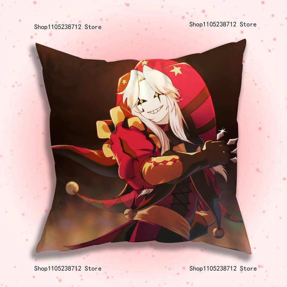 F-Freak P-Pierrots Circus Pillowcase Pillowslip Cushion Plush Boy Girls Cartoon Anime Kawaii Decoration Kids Birthday Cute Gifts