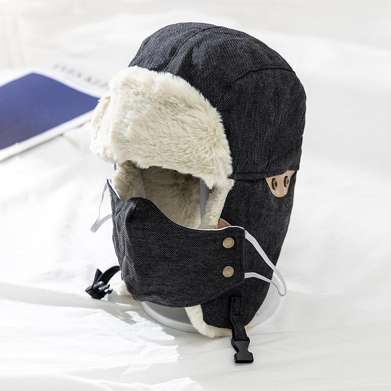 Imitation Fur Mink Hair Hat Female Fall and Winter Plush Fisherman Hat Khaki Senior Show Face Small Warm Ear Protection Lei Feng Hat