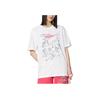 Li-Ning Cartoon Print Round Neck Short Sleeve T-Shirt Unisex Tops White AHSS947-3