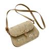 Bolsa crossbody feminina resistente ao desgaste portátil atraente para mulheres adolescentes bolsa de palha