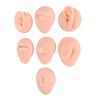 Silicone Body Part Model Soft Silicone Ear Mouth Nose Eye Tongue Navel Model with Display Rack for Teaching Display