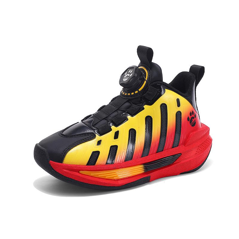 Boys' 2025 Non-Slip Leather Sports Shoes - Lightweight, Soft Sole, Wear-Resistant Running & Basketball Sneakers for Medium and Large Kids