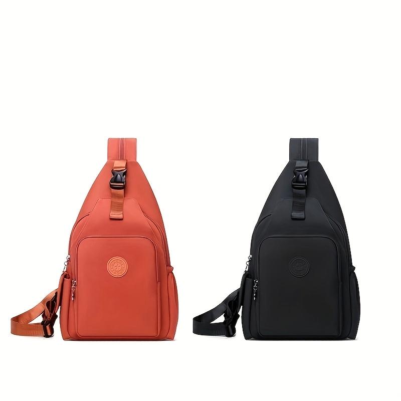 Korean Version Of Nylon Fabric Fashion Trend Simple Casual Women Chest Bag With Large Capacity Multi-Functional Backpack
