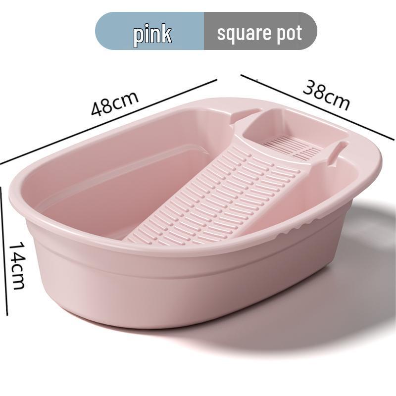 Children's and Baby Clothing Hand Wash Basin with Rubbing Board for Underwear and Socks