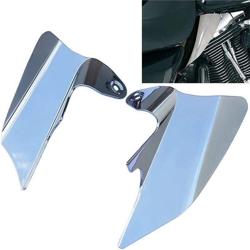 Chrome Heat Deflector Shield For Touring Electra Glides Road Kings Street Glides 97-07