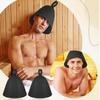 Soft Felt Sauna Hat Heat Resistant Shower Cap Home Sauna Steam Cap Sauna Accessories For Spa Banya Steam Room Bath Use