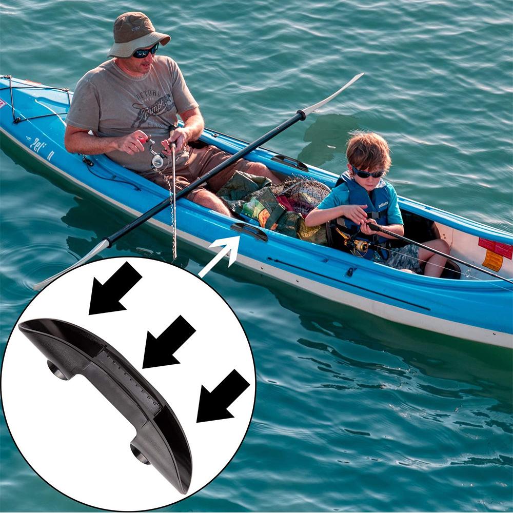 4Pcs ABS Black Kayak Paddle Holder Clips For Canoe Boat Marine Mount Accessories