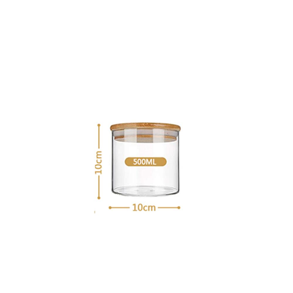 

Glass Food Storage Container Cans for Bulk Cereals for Spaghetti Flour Coffee Sugar Kitchen Multigrain Sealed Storage Spice Jar