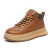 Martin boots winter thick-soled high-end sports locomotive boots retro mid-top leather boots