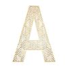 Large Wooden Letter - A - Wood - Openwork - To Decorate - 24 Cm - Creative Hobbies