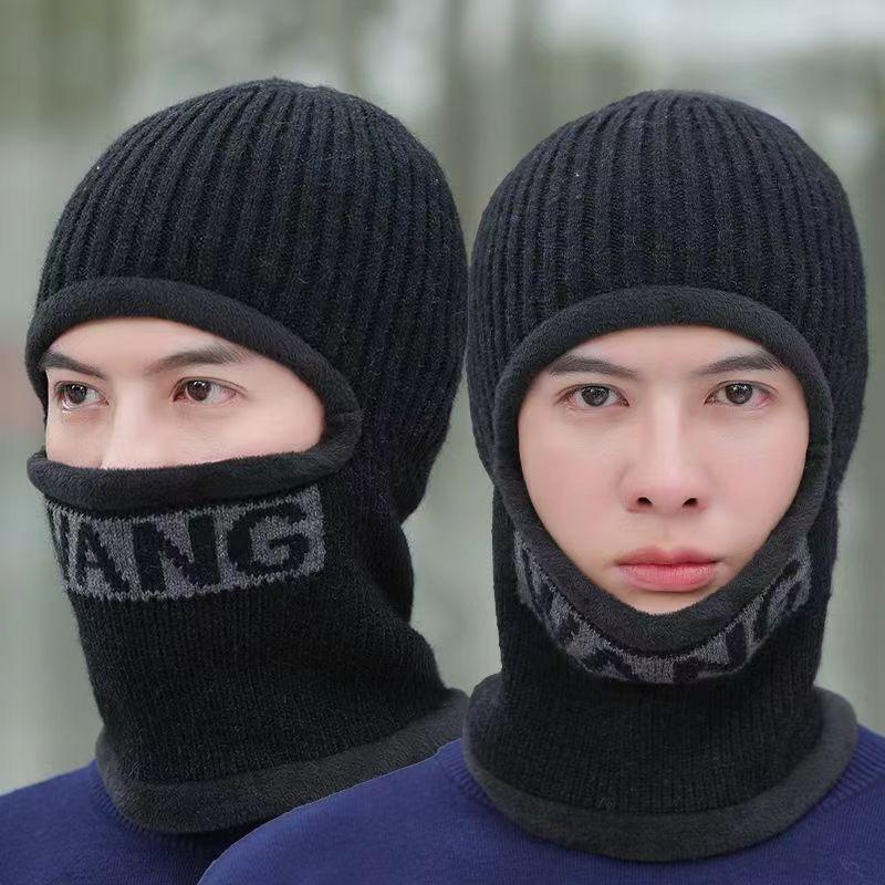 

Зимняя шапка Skullies Шапочки Шапки Зимние шапки для мужчин Шерстяной шарф Шапки Шарф-маска Капот Вязаная шапка