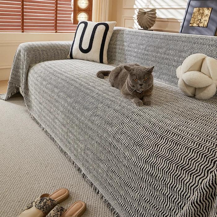 

2025 summer new foreign trade chenille sofa blanket sofa towel dust cover four seasons anti-cat scratch sofa blanket 130x180cm