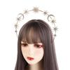 Princess Star Hair Hoop Metal Baroque Hairbands Exaggerated Glory Crown  Children