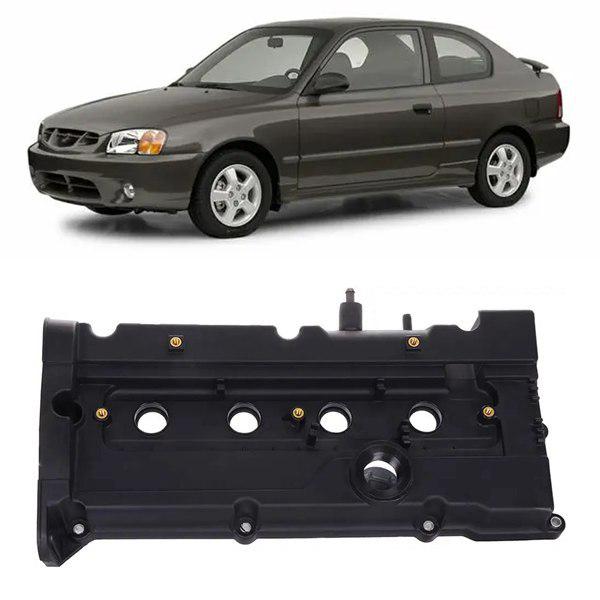 Black ABS Valve Cover Set for Hyundai Elantra 2001-2004 Cylinder Head Engine