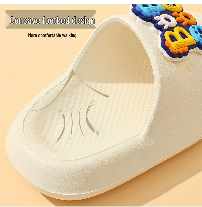 Babudou Kids' Cartoon Flip-Flops: 2026 Summer Non-slip Sandals for Boys & Girls