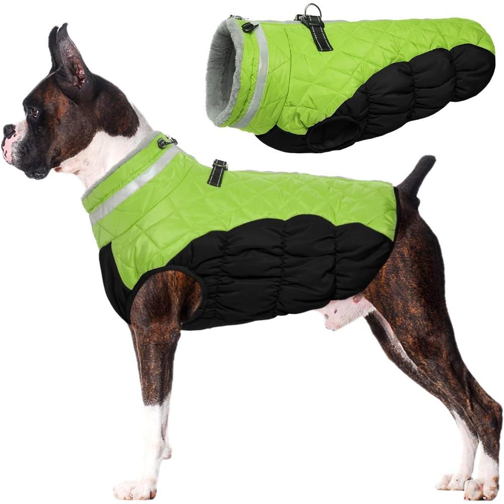 Haustierkleidung, Hunde Baumwollkleidung, Winddicht und Warm im Winter, Hunde Baumwollkleidung, Gefütterte und Verdickte Daunenbaumwollkleidung.