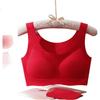 Zodiac Year of Horse Red Bra for Women, Wireless, Qiji Red Bra Set, Lifting And Pushing Up, New Year Wedding Gift Box