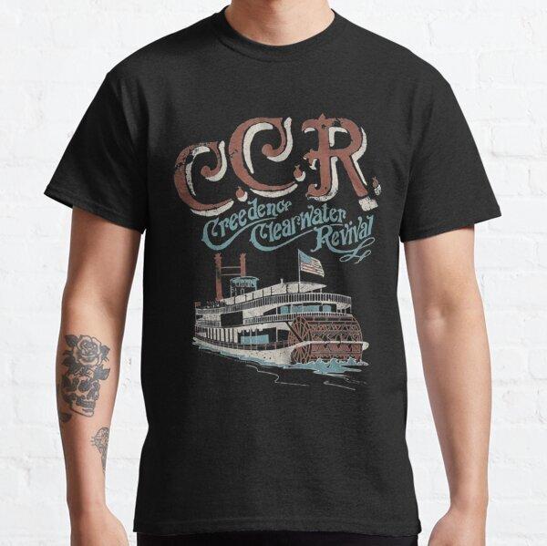 Creedence Clearwater Revival Black Short Sleeve Cotton T-shirt Unisex L