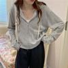 Chic Hong Kong Style Women's Zipper Hoodie - Spring/Autumn 2023, Thin & Short for Petite Frame, Versatile Cardigan