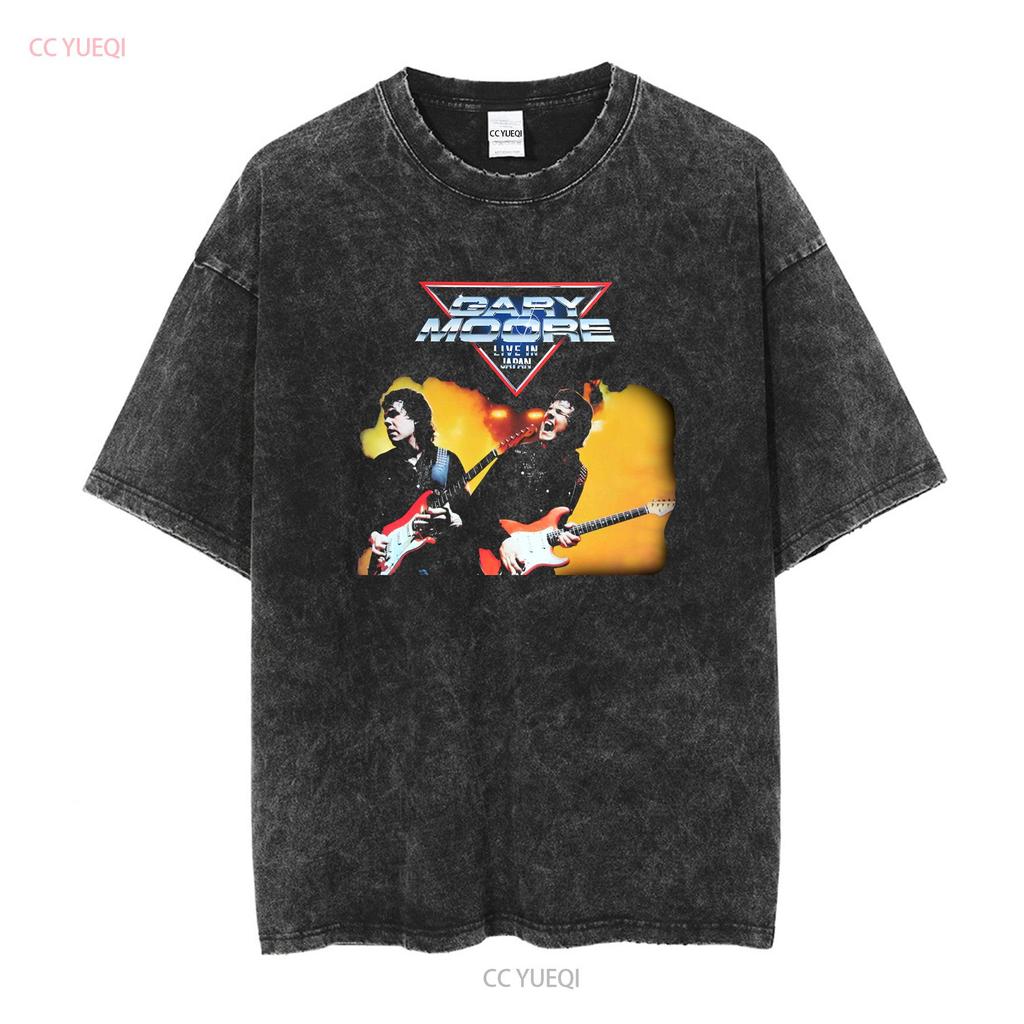 Gary Moore T Shirt Live In Japan Tour 83 Sizes S to XXL New long or short sleeves vintage Washed Versatile