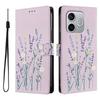 Wallet Case for 600 Lite 5G - Leather/PU, Lavender, With Lanyard