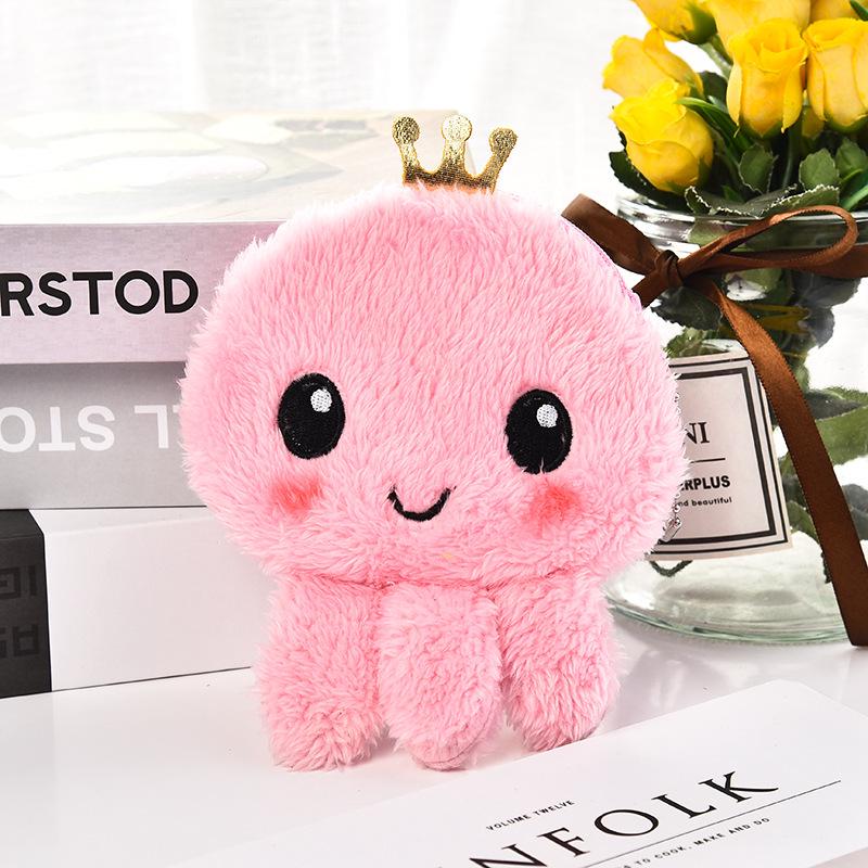 Korean-Style Cute Octopus Plush Coin Purse & Key Holder for Kids