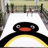 Crystal Velvet Rug with Pingu Design, Soft Non-Slip Floor Mat for Living Room Bedroom Decor