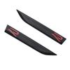 1 Pair ABS R Logo Badge Sticker Side Fender Emblem Decal High-Quality Automotive Exterior Accessories