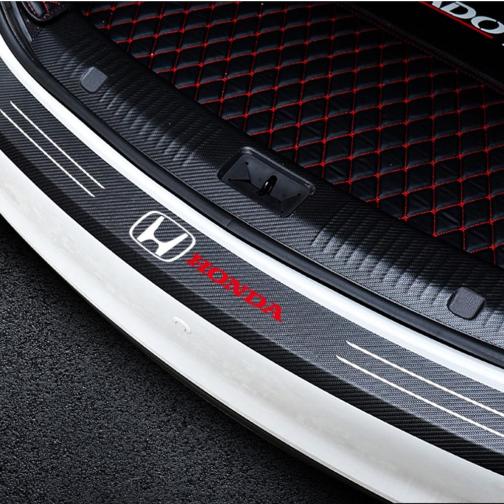 1pc Car Rear Bumper Trunk Load Edge Protective Stickers For Honda Fit Civic Jazz CITY Accord CR-Z VTEC Vezel Insight Accessories