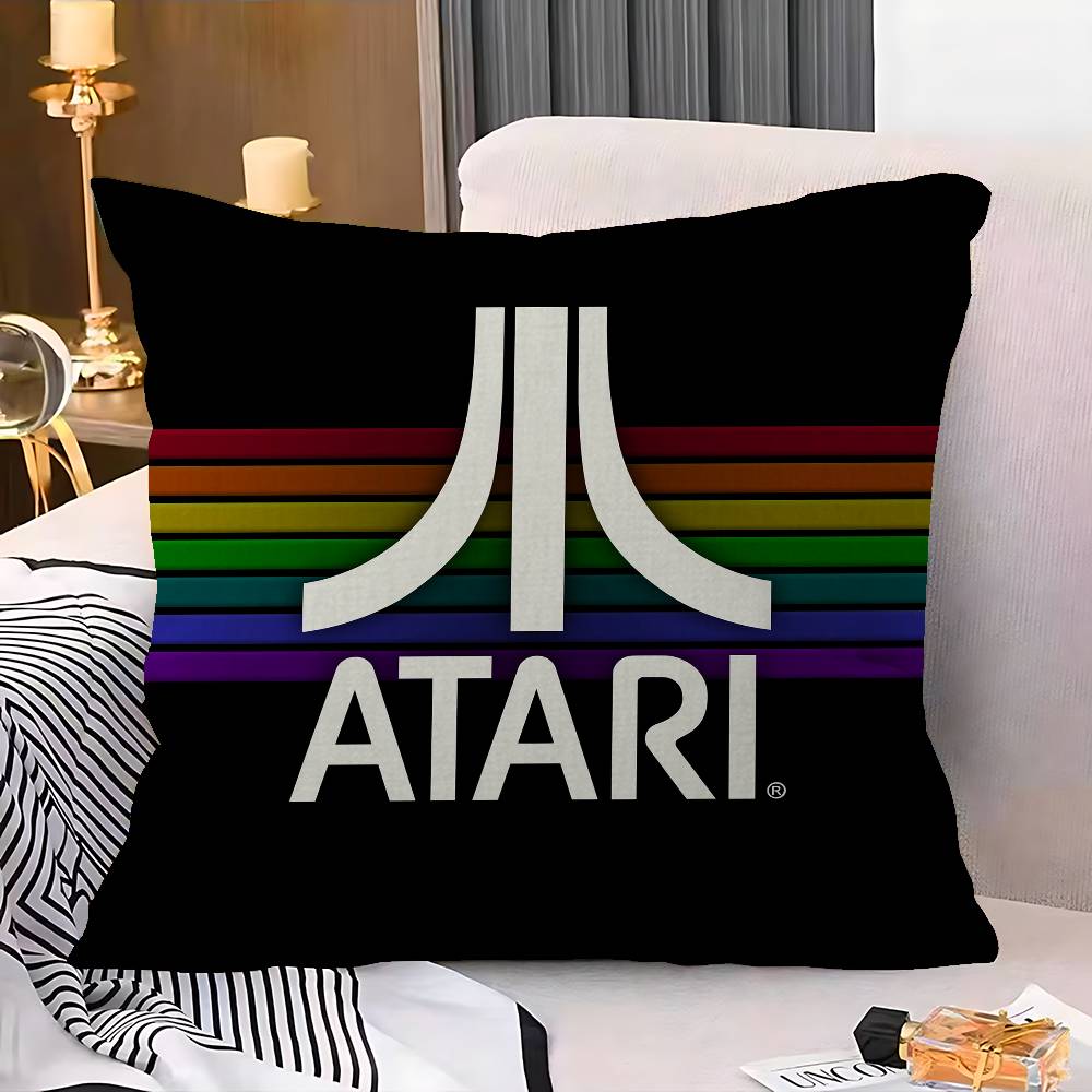 A-Ataris Logo Cushion Cover Car Throw Pillow Case For Sofa Car Christmas Gift 40x40cm 45x45cm