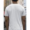 European sizes Men'S Summer Casual Sports T-Shirt - Soft, Breathable Blend, Loose Fit, White/Black, Regular Fit Crew Neck, Street Style Outfit