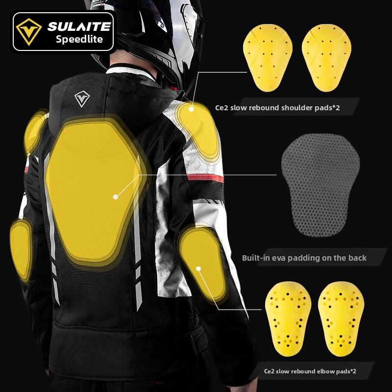 Summer Motorcycle Jacket Breathable Motorbike Jacket Anti-Fall Moto Equipment Wear-Resistant Motocross Clothing Men