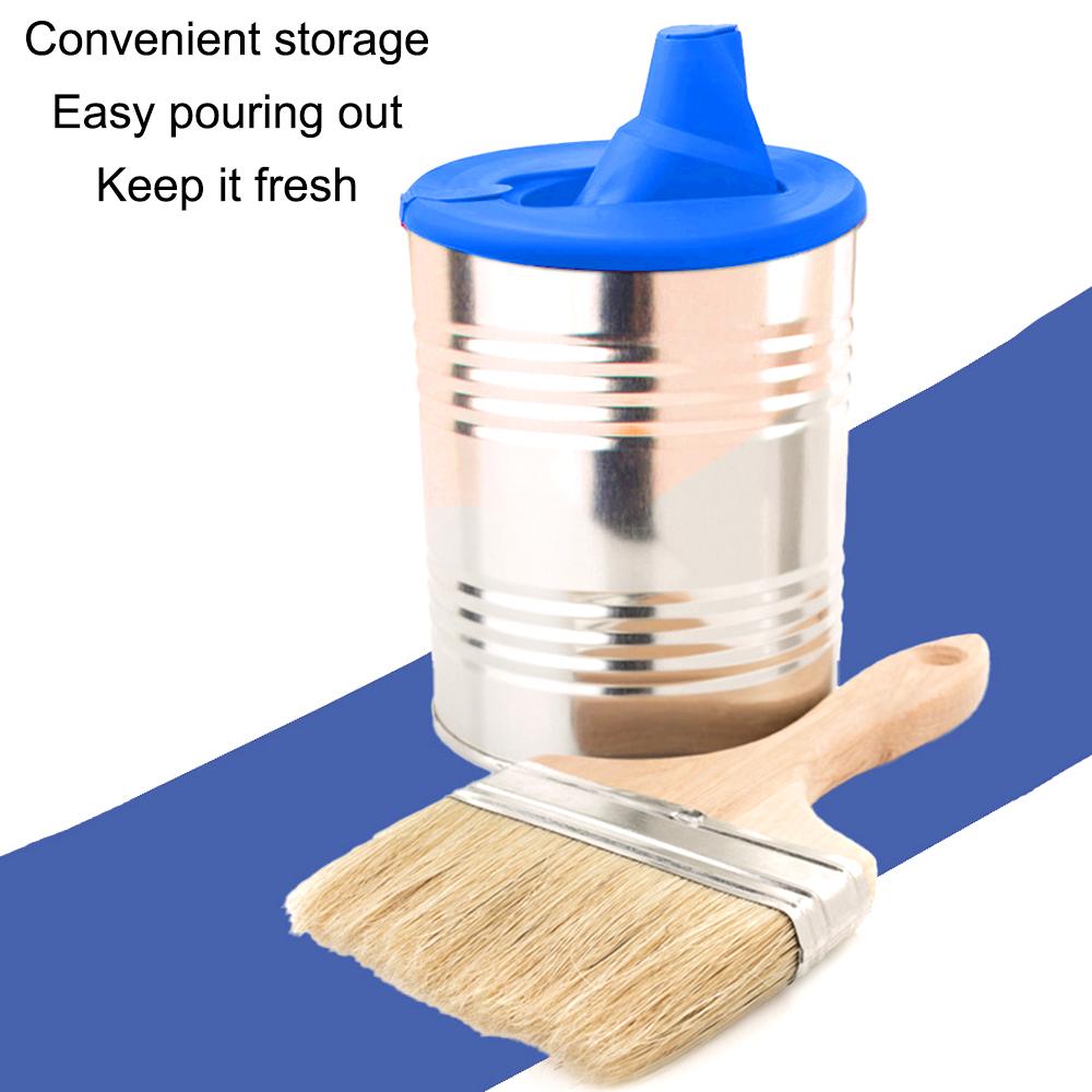 Retractable Spout Paint Can Lid Sealed with Ventilation Hole Paint Pouring Supplies for Paint Storage with Collapsible Spout