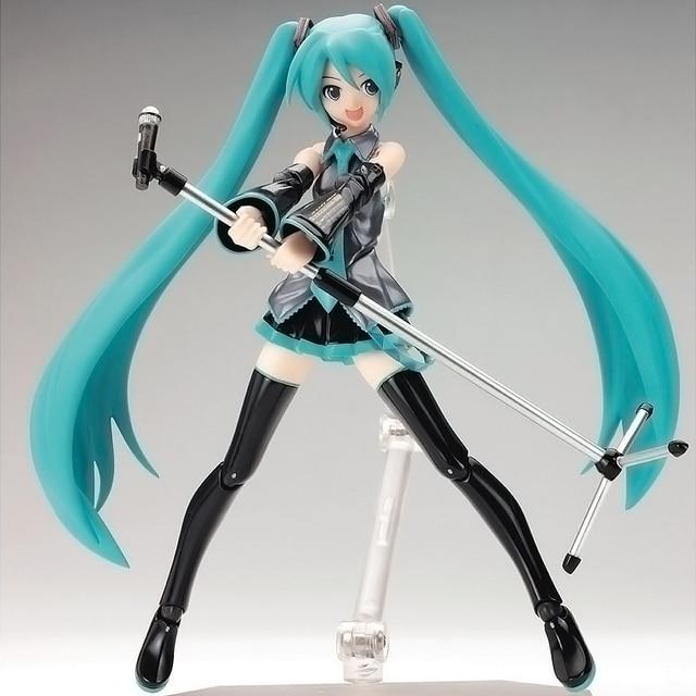 Miku Anime Figure Figma  Standing Statue Pvc Action Figure Collectible Model Decoration Gift Toys Doll